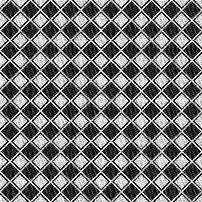 Square Patterned Mid Gray Novelty Rug, pat3397