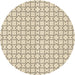 Square Patterned Moccasin Beige Rug, pat3398brn