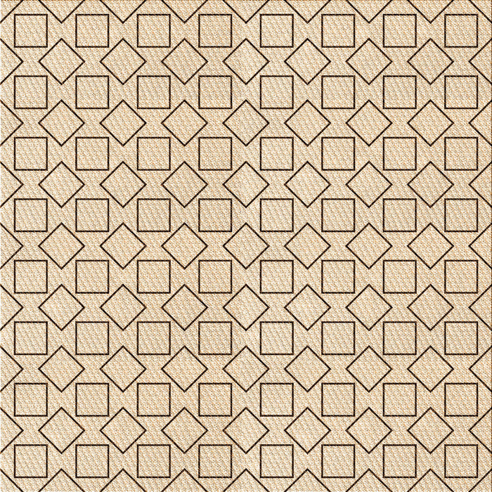 Round Patterned Peru Brown Rug, pat3398org