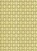 Machine Washable Transitional Sun Yellow Rug, wshpat3398yw