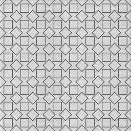 Square Patterned Gray Novelty Rug, pat3398