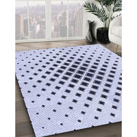 Patterned Lavender Blue Rug, pat3399blu