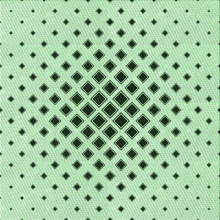 Round Patterned Mint Green Rug, pat3399grn