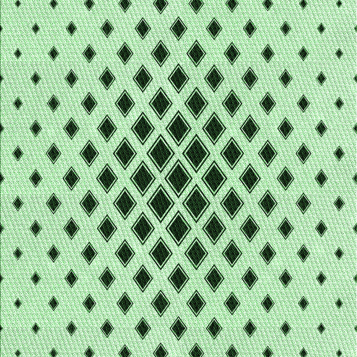 Machine Washable Transitional Mint Green Rug, wshpat3399grn