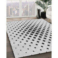Patterned Platinum Gray Rug, pat3399gry