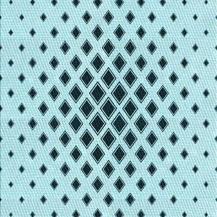 Machine Washable Transitional Electric Blue Rug, wshpat3399lblu