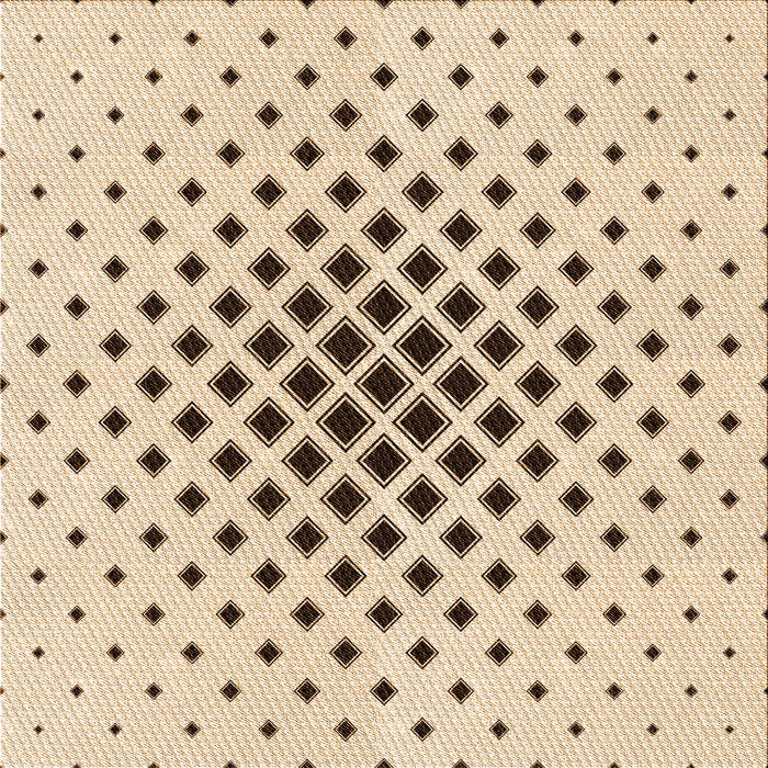 Round Patterned Bronze Brown Rug, pat3399org