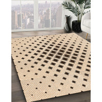 Patterned Bronze Brown Rug, pat3399org