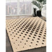Patterned Bronze Brown Rug in Family Room, pat3399org