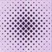 Round Patterned Lilac Purple Rug, pat3399pur