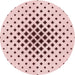 Square Patterned Pink Rug, pat3399rd