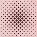 Round Patterned Pink Rug, pat3399rd