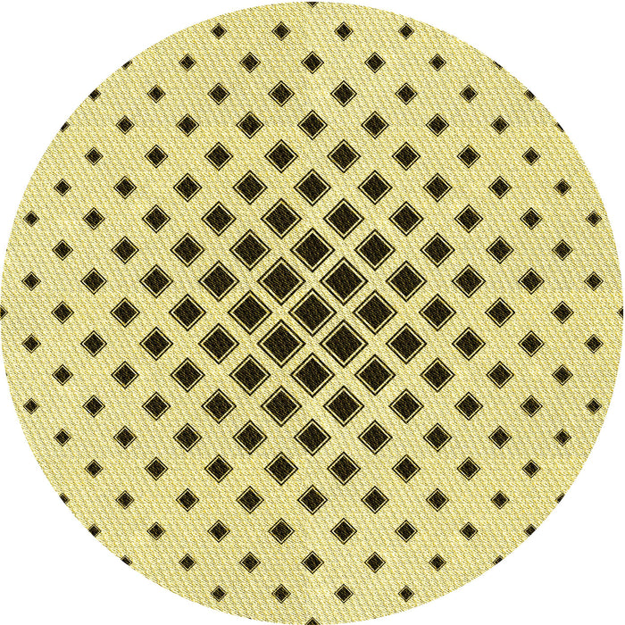 Square Machine Washable Transitional Sun Yellow Rug in a Living Room, wshpat3399yw