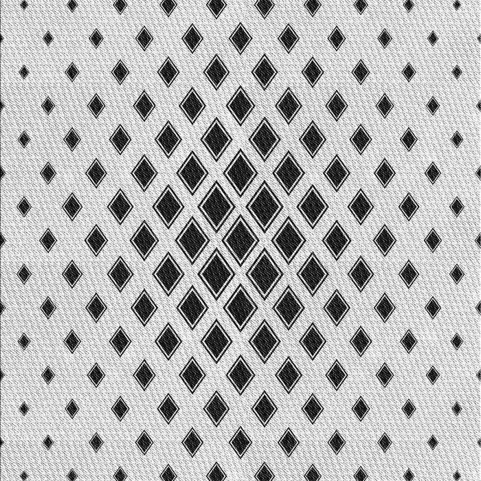 Patterned Off-White Novelty Rug, pat3399