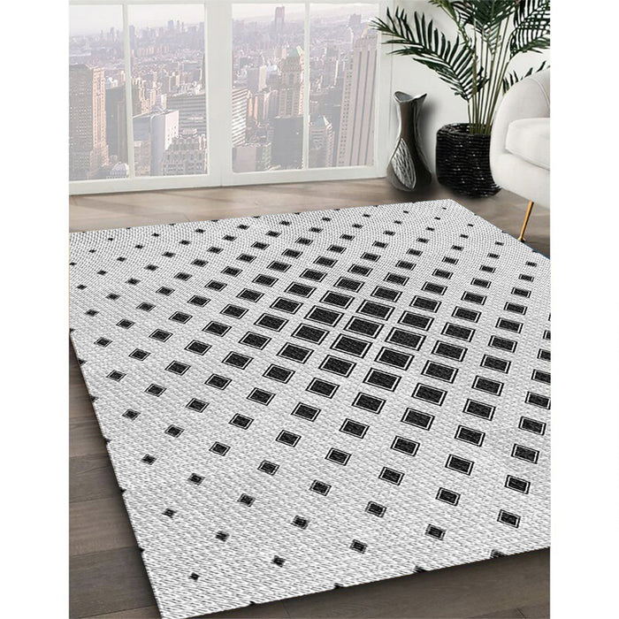 Machine Washable Transitional White Smoke Rug in a Family Room, wshpat3399