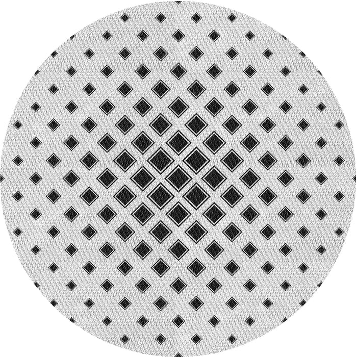 Sideview of Patterned Off-White Novelty Rug, pat3399