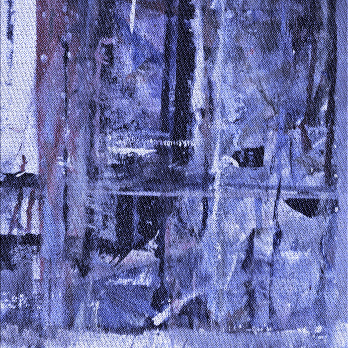 Square Patterned Sky Blue Rug in a Living Room, pat34blu