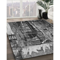 Patterned Dark Gray Rug, pat34gry