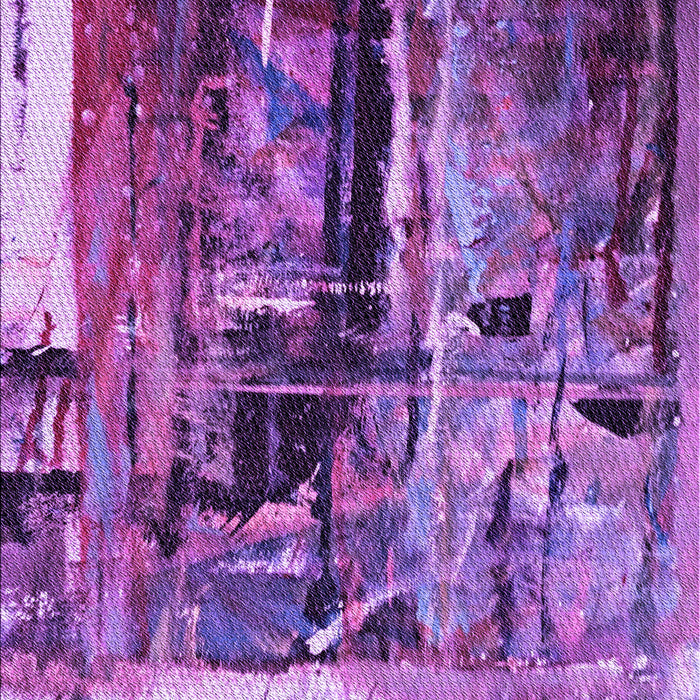 Machine Washable Transitional Dark Magenta Purple Rug, wshpat34pur