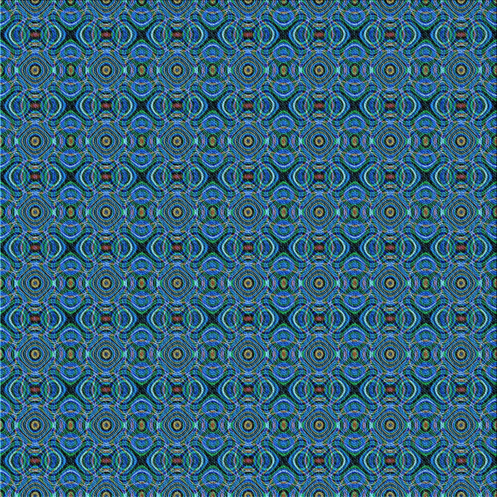 Round Patterned Light Sea Green Rug, pat340lblu