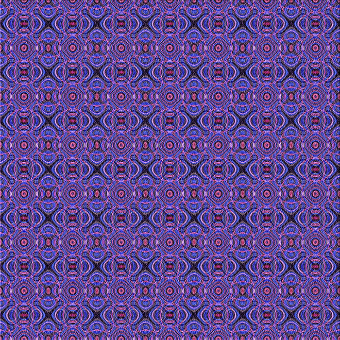 Round Patterned Bright Purple Rug, pat340pur
