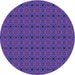 Square Patterned Bright Purple Rug, pat340pur