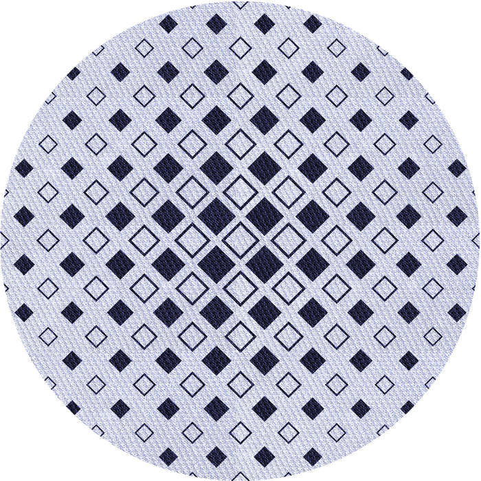 Square Patterned Lavender Blue Rug, pat3400blu