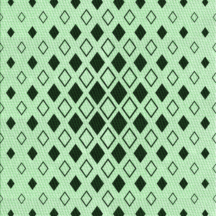 Machine Washable Transitional Mint Green Rug, wshpat3400grn