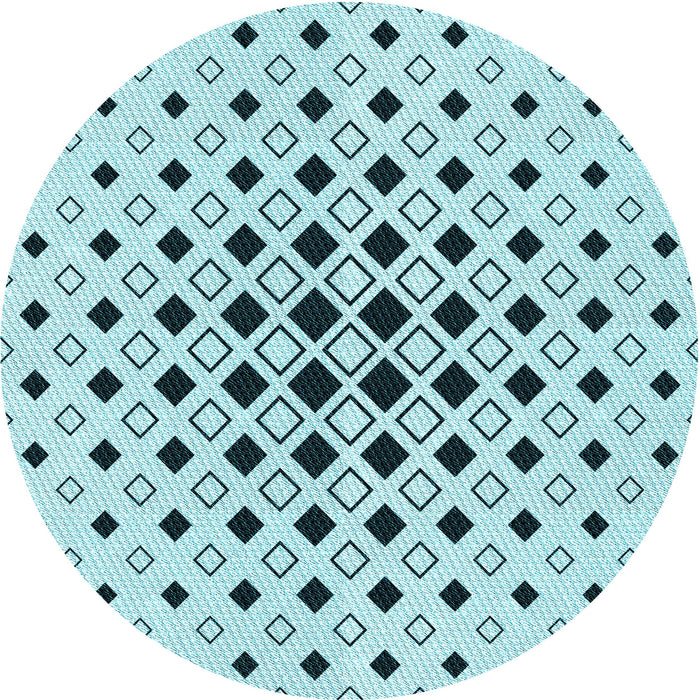 Square Machine Washable Transitional Seafoam Green Rug in a Living Room, wshpat3400lblu