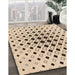 Machine Washable Transitional Copper Brown Rug in a Family Room, wshpat3400org