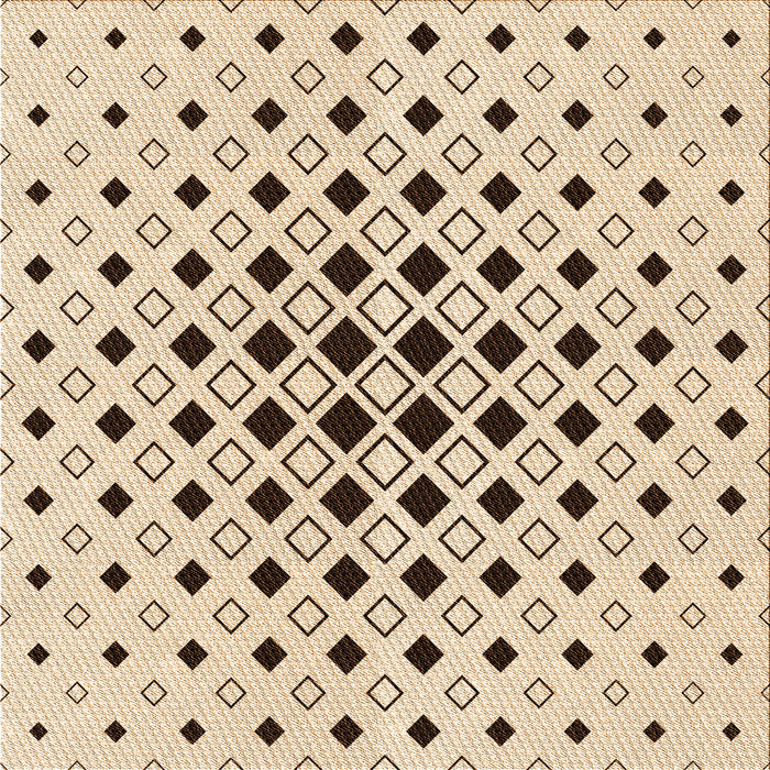 Round Patterned Copper Brown Rug, pat3400org