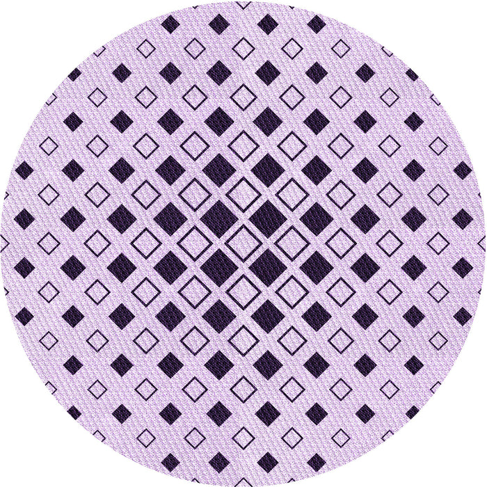 Square Patterned Purple Flower Purple Rug, pat3400pur