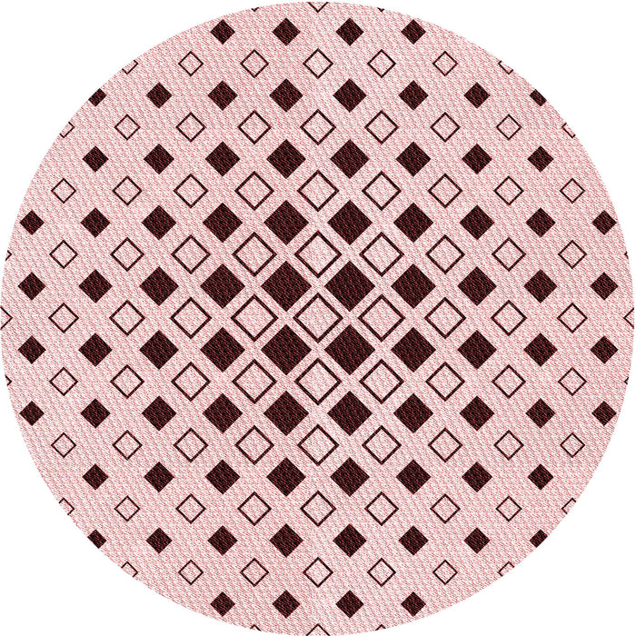 Square Patterned Pink Rug, pat3400rd
