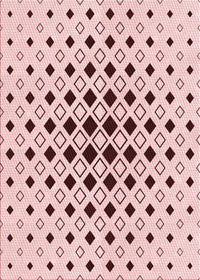 Machine Washable Transitional Pink Rug, wshpat3400rd