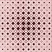 Round Patterned Pink Rug, pat3400rd