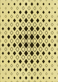 Machine Washable Transitional Sun Yellow Rug, wshpat3400yw