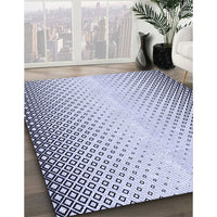 Patterned Lavender Blue Rug, pat3401blu