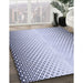Patterned Lavender Blue Rug in Family Room, pat3401blu