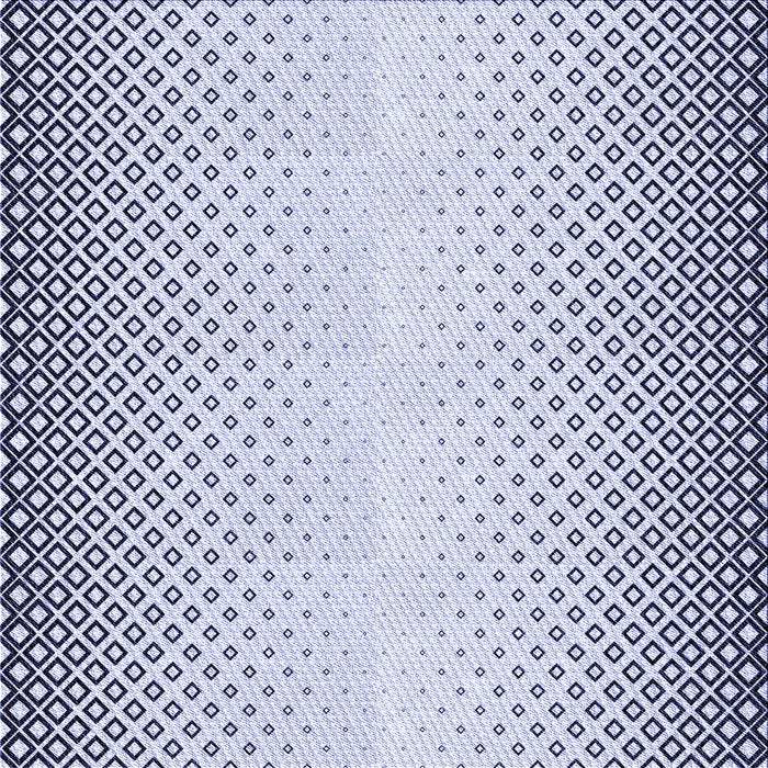 Round Machine Washable Transitional Lavender Blue Rug, wshpat3401blu