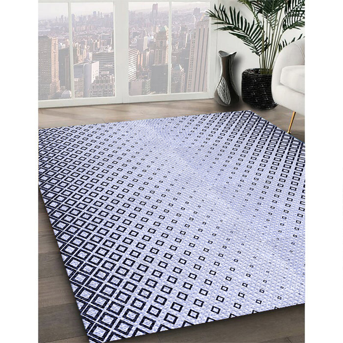 Machine Washable Transitional Lavender Blue Rug in a Family Room, wshpat3401blu