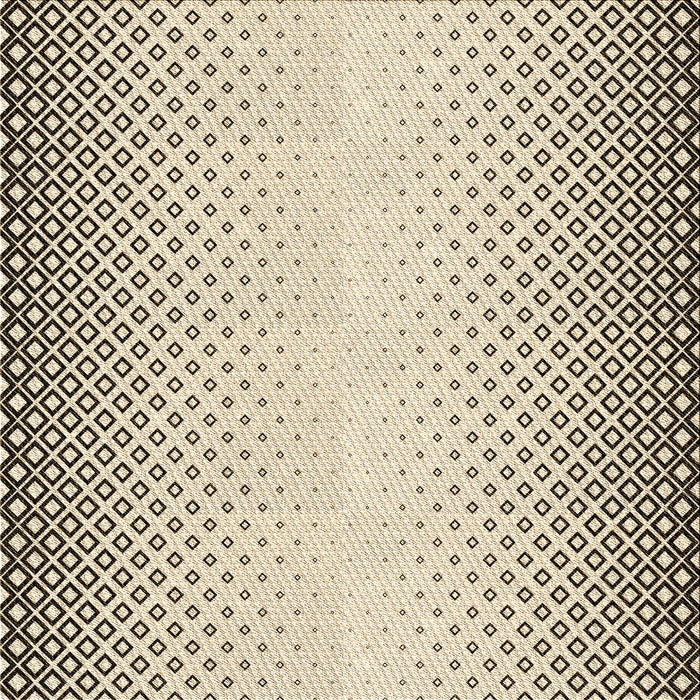 Round Patterned Brown Rug, pat3401brn