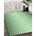 Patterned Mint Green Rug in Family Room, pat3401grn