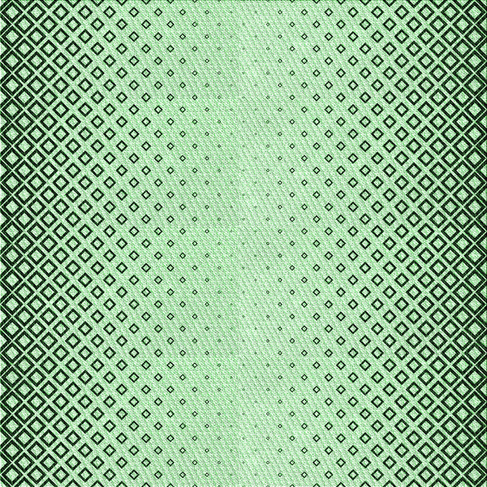 Round Machine Washable Transitional Mint Green Rug, wshpat3401grn