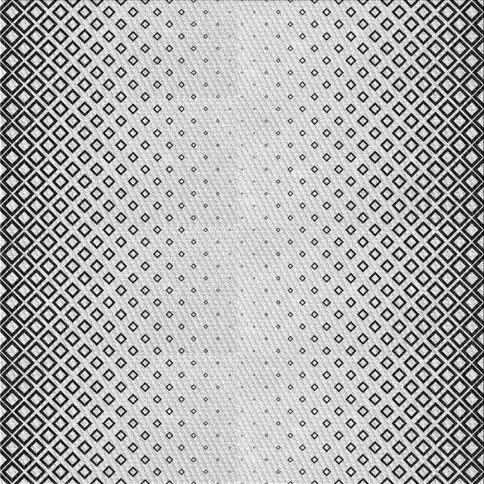 Round Patterned Platinum Gray Rug, pat3401gry