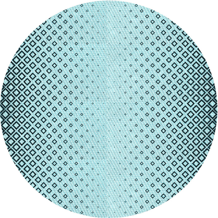Square Patterned Deep-Sea Green Rug, pat3401lblu