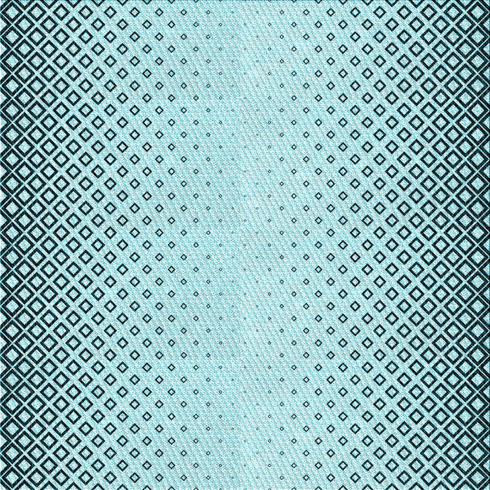 Round Patterned Deep-Sea Green Rug, pat3401lblu