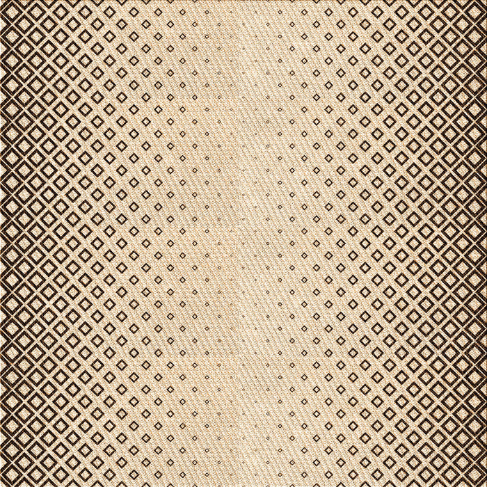 Round Machine Washable Transitional Light Brown Rug, wshpat3401org