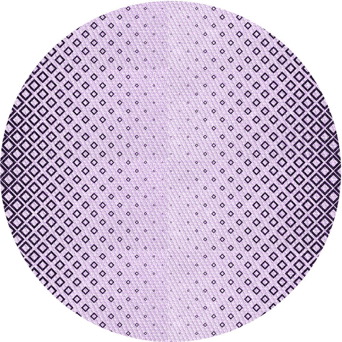 Square Patterned Purple Flower Purple Rug, pat3401pur