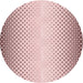 Square Patterned Light Rose Pink Rug, pat3401rd