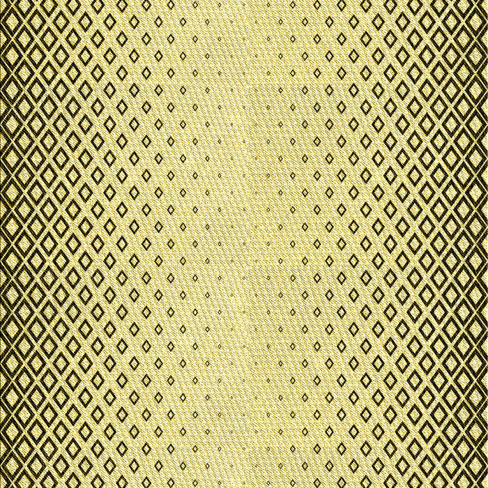 Machine Washable Transitional Sun Yellow Rug, wshpat3401yw